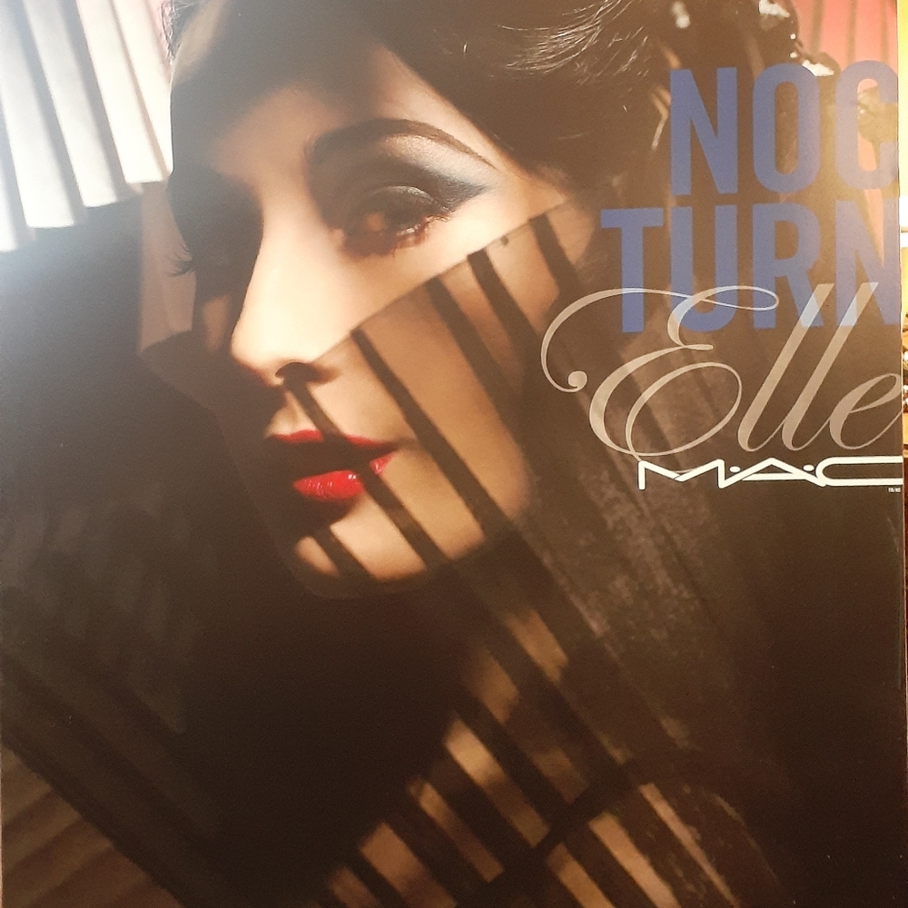 Original NocturnElle Mac cosmetics ad poster